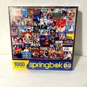 Springbok 1000 Piece Jigsaw Puzzle What's on TV? - Made in USA Family Time New